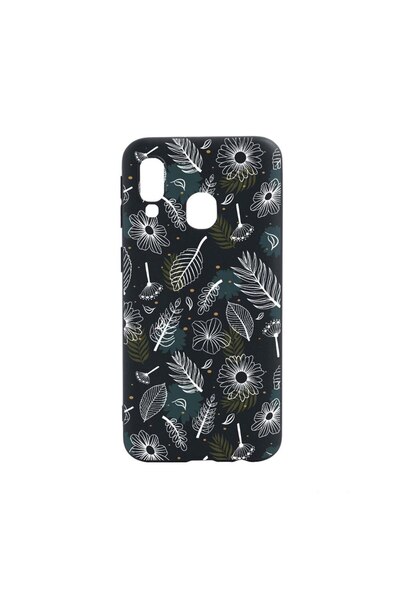 bestcase Husa Silicon Compatibila Cu Samsung Galaxy A40, Flowers, rezistenta ...