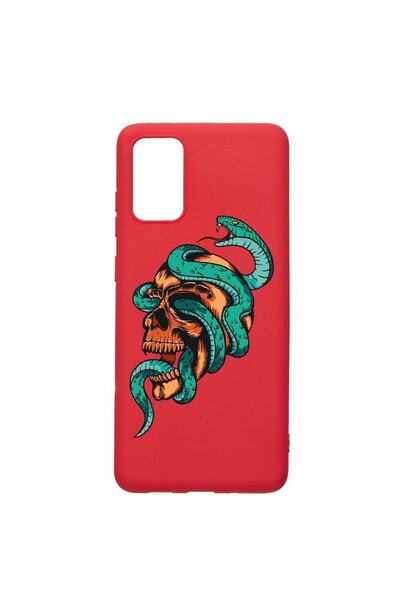 bestcase Θήκη σιλικόνης, Συμβατή με Samsung Galaxy A03s, Σχέδιο κρανίο, Ανθεκ...