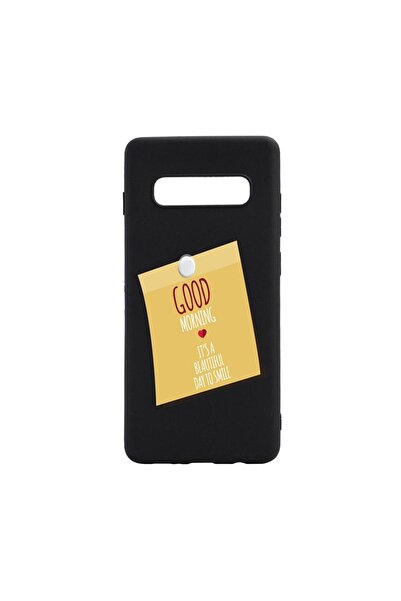 bestcase Θήκη σιλικόνης συμβατή με Samsung Galaxy S10 Plus, Αυτοκόλλητο  "Καλ...