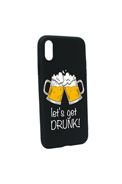 bestcase Θήκη σιλικόνης συμβατή με Apple iPhone XS Max, Ας μεθύσουμε, ανθεκτι...