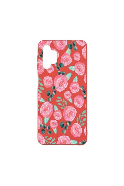 bestcase Θήκη σιλικόνης, Συμβατή με Samsung Galaxy M32 5G, Σχέδιο τριαντάφυλλ...