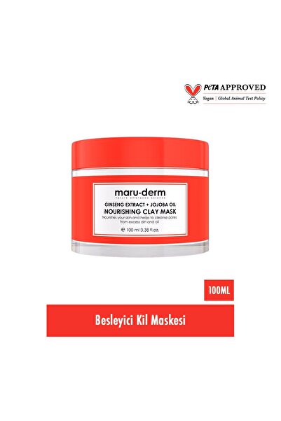 maruderm Ginseng Özü + Jojoba Yağı Besleyici Kil Maskesi 105 ml