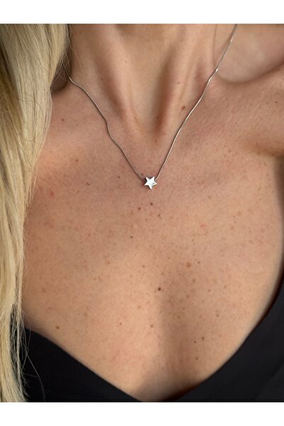 Rossetto Atelier Steel Silver Star Necklace