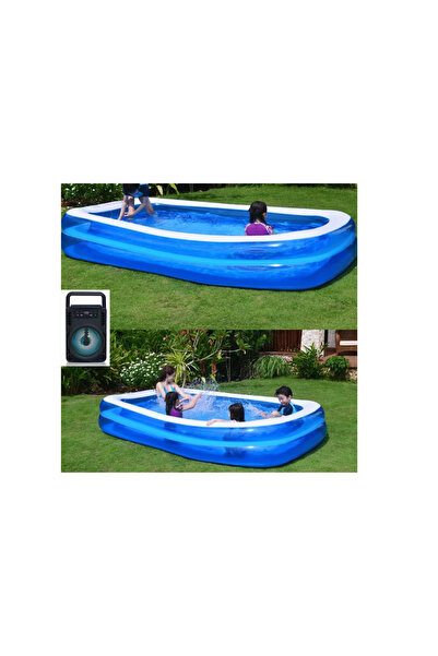 OEM Πακέτο Φουσκωτή Πισίνα 201x150x51εκ. + Φορητό Ηχείο ΔΩΡΟ