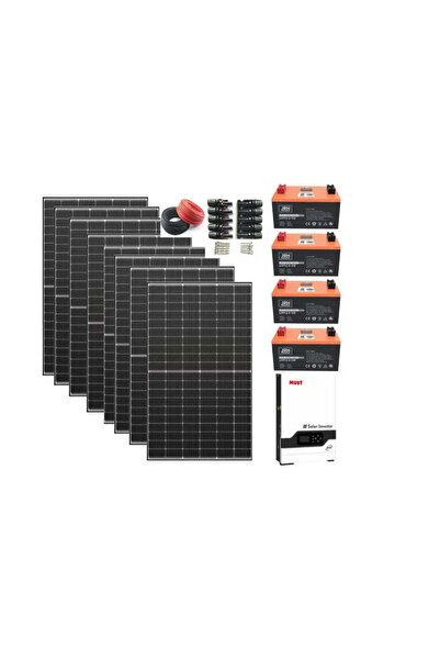 OEM Πακέτο 5kW, μπαταρίες αποθήκευσης 5kW, 9 πάνελ 550 JHR, υβριδικός μετατρο...