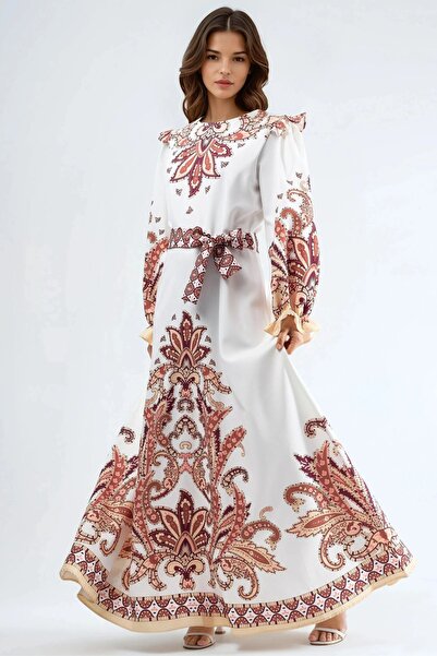 Hiccup Φόρεμα μάξι με λεπτομέρεια βολάν και σχέδιο Paisley της MSN