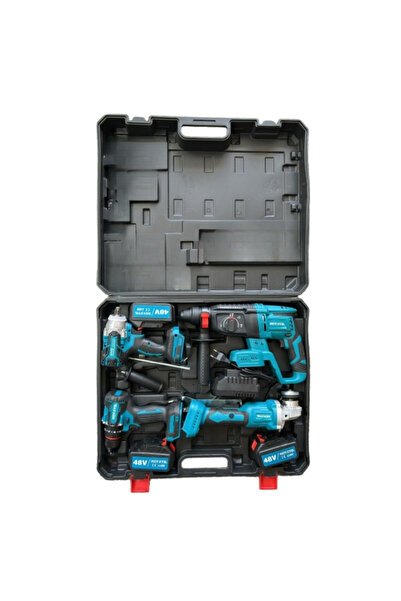OEM Επαγγελματικό Σετ 4 Εργαλείων με Μπαταρία 48V 5AH - Περιστροφικό Πιστολέτ...