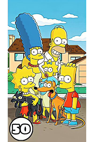 the simpsons Βιβλίο ζωγραφικής - 50 εικονογραφήσεις Σίμπσον - Α4