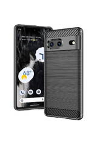 Techsuit Калъф за Google Pixel 7 - карбонов силикон - черен
