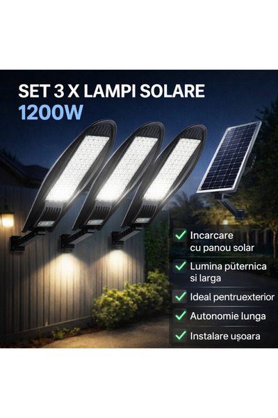 OEM ΣΕΤ 2+1 ΗΛΙΑΚΟ ΦΩΤΙΣΤΙΚΟ 1200W (V13)