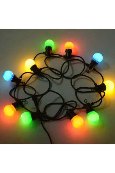 OEM Πολύχρωμη φωτεινή γιρλάντα LED για εξωτερική χρήση, μήκος 5 μ.