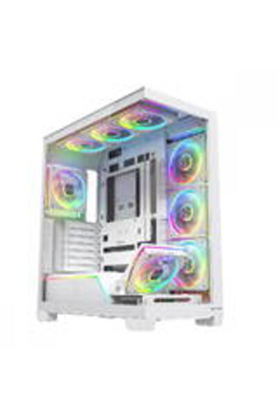 Modecom Carcasa PC Case PC VOLCANO STELLAR PLUS ARGB MIDI 8F White