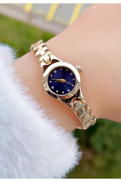 Weluxa Gold Color Minimal Case Women's Wristwatch