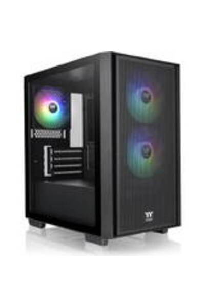 THERMALTAKE Κουτί υπολογιστή Versa H16 TG ARGB (μαύρο, σκληρυμένο γυαλί)