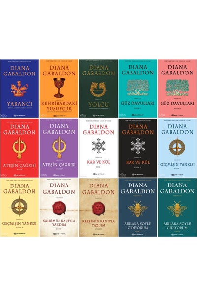 Epsilon Yayınevi Diana Gabaldon - Yabancı Serisi - 9 Bölüm 15 Kitap - Kehriba...