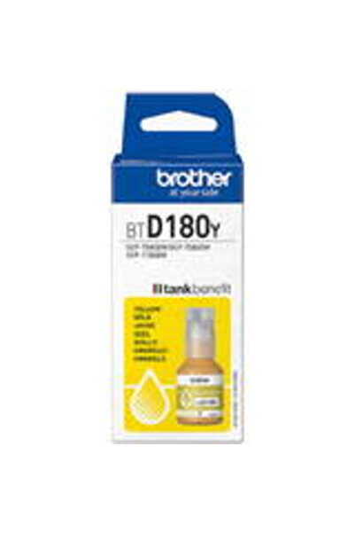 Brother Картус за принтер BTD180Y, жълто мастило, бутилка