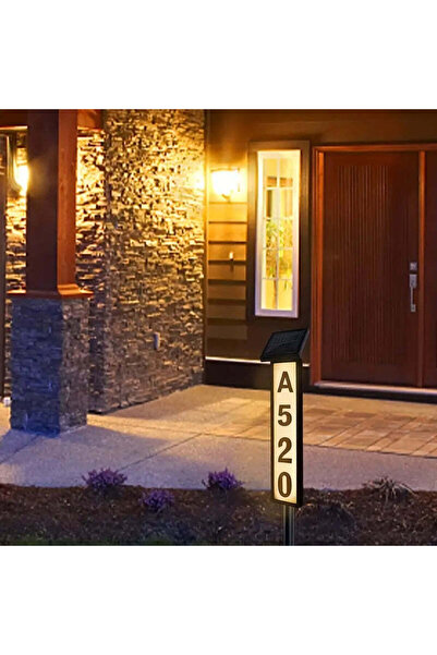 OEM Ηλιακά Φωτιζόμενος Στύλος Αριθμού Οικίας - Μοντέρνος Σχεδιασμός, Ανθεκτικ...