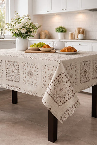 Ozsport Hygienic Oilcloth Tablecloth – Waterproof, Stain-Resistant, Easy to C...