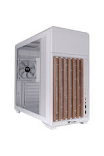 THERMALTAKE Κουτί υπολογιστή TR300 WS (λευκό/ξύλινο, σκληρυμένο γυαλί)