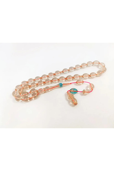 İskeçe Tesbih Yusuf Cevher Usta Eseri 06 Διαφανές Παλιό Γερμανικό Ζάρι Παιχνι...