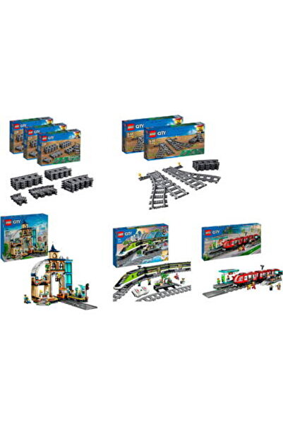 LEGO Πλήρες Σετ Πακέτο Σιδηροδρομικού Σταθμού Πόλης