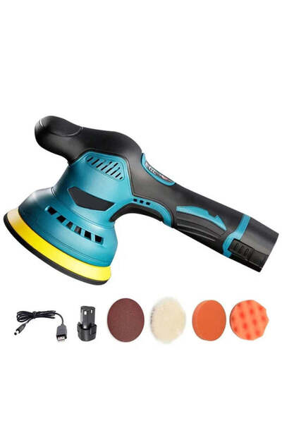 OEM Αλοιφαδόρος Αυτοκινήτου με Αξεσουάρ, Φορητός, 12V 1500mAh, 5500 Στροφές α...