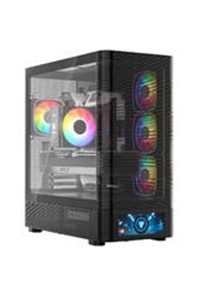 Modecom Carcasa PC Volcano AQ500 ARGB Midi Negru