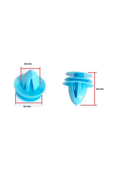 Gutsy KLIPS DÖŞEME-KAPLAMA DÜBELİ BOY:18 MM.ŞAPKA:15 MM.TUTUCU KALINLIK:10 MM...