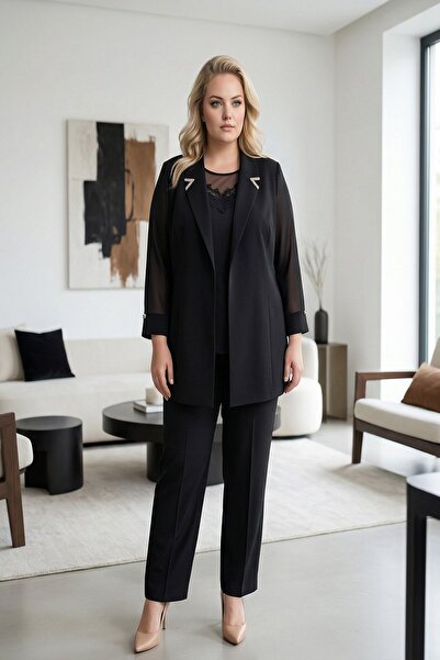 Rain and River Elegant Two-Piece Plus Size Set