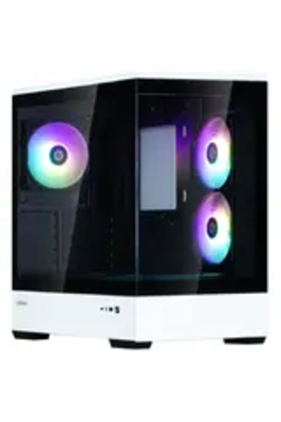 Zalman Κουτί υπολογιστή P30, Mini Tower, mATX, Σκληρυμένο Γυαλί - μαύρο / λευκό