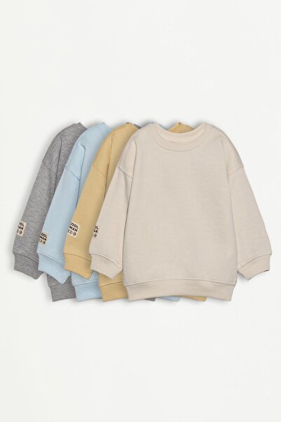 LEFTIES 4'lü düz sweatshirt Pack