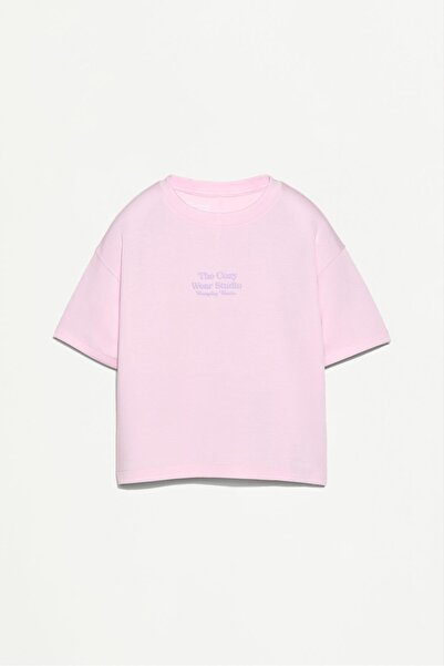 LEFTIES Viskoz baskılı t-shirt