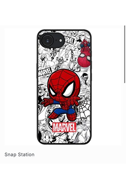 SNAPSTATIONRO Husa de protectie, MagSafe, iPhone 16E - Marvel_Spiderman