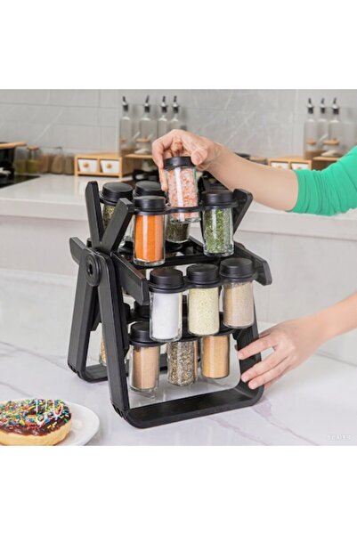 Trendily Σετ 18 δοχείων μπαχαρικών με περιστρεφόμενη βάση