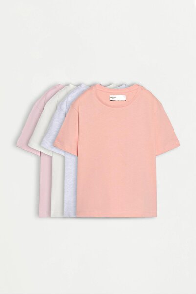 LEFTIES 4'lü düz t-shirt paketi