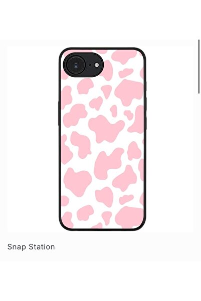 SNAPSTATIONRO Husa προστασία, MagSafe, iPhone 16E - Milka_Σχέδιο Ζώων_Ροζ
