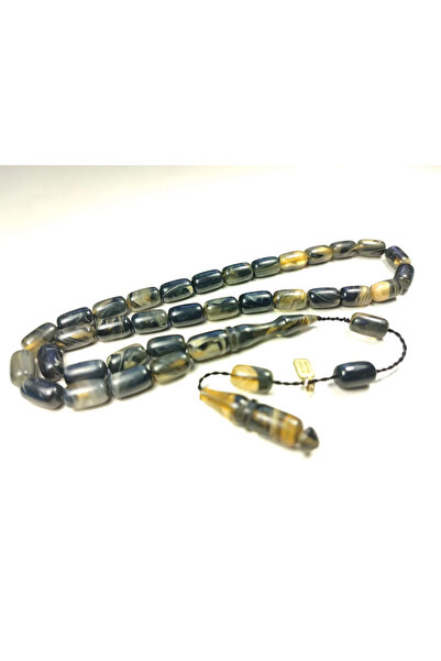 İskeçe Tesbih Έργο τεχνίτη Μεχμέτ Μερκάν με υπογραφή, Κεχριμπάρι σε αντίθεση ...