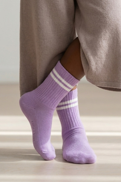 Katia&Bony Ριγέ Λιλά Κοριτσίστικες Κάλτσες
