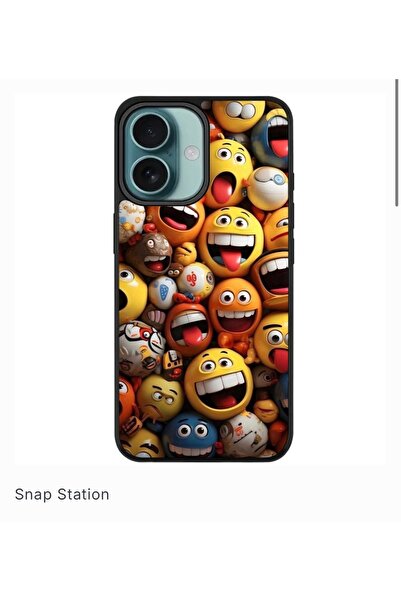 SNAPSTATIONRO Προστατευτική θήκη, MagSafe, iPhone 16 PLUS - Χρώμα_Smiley_MandM