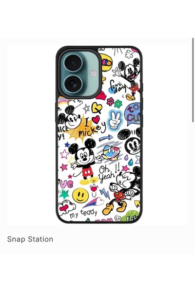 SNAPSTATIONRO Husa προστασία, MagSafe, iPhone 16 PLUS - Μίκυ