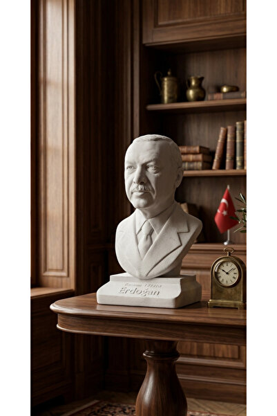 homeartparis Recep Tayyip Erdoğan Büstü - 20 cm Türkiye Tarihi Koleksiyonu - ...