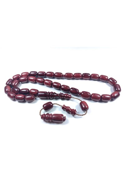 İskeçe Tesbih Emina Rişvani Masterpiece Handcrafted Signature Crimped Amber