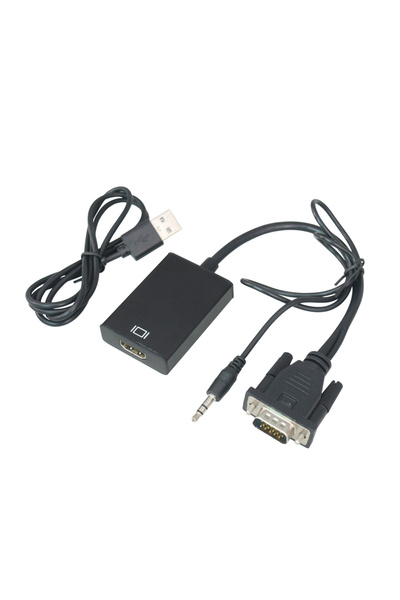 vidsel Καλώδιο προσαρμογέα VGA + JACK 3.5 χιλ. - HDMI θηλυκό 0.1μ Windows 10