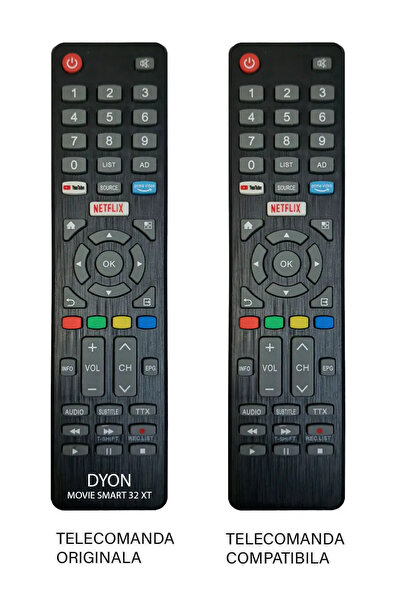 Generic (Unbranded) Telecomanda compatibila televizor DYON MOVIE SMART 32X (4...
