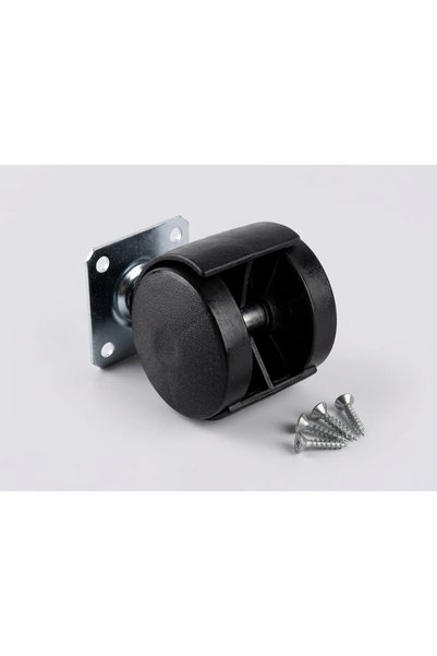 Riyes Tasarım Furniture Wheel 360 °   Döner 50 mm – Set of 4 |   Screw Mounting |   Durable Wheel