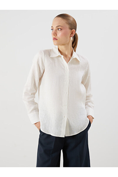 LC Waikiki Nevavm 100% Linen Women's Shirt with a Difference
