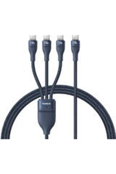 Baseus Καλώδιο ταχείας φόρτισης Flash Series Τύπου C σε C+C+C 480 Mbps Μπλε