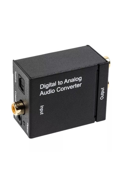 vidsel Προσαρμογέας ήχου DIGITAL TOSLINK la ANALOG 2x RCA mama-mama