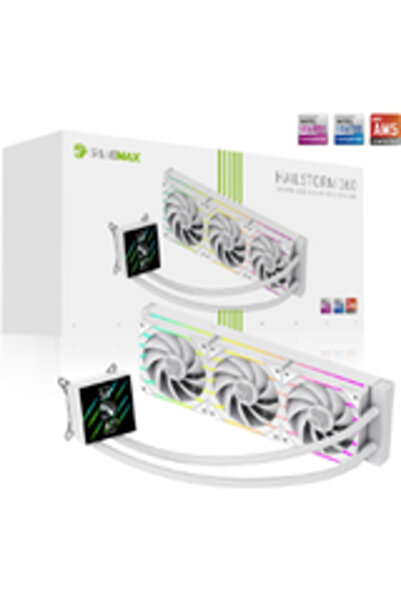 GAMEMAX |   Υγρή ψύκτρα CPU |   ΚΑΤΑΓΡΑΦΕΑΣ ΚΕΡΑΙΩΝ 360 LCD |   Λευκό