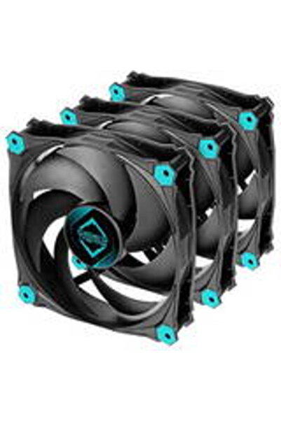 Iceberg Thermal Ανεμιστήρας IceGALE Αθόρυβος PWM-120mm Μαύρος (Σετ 3 τεμαχίων)*